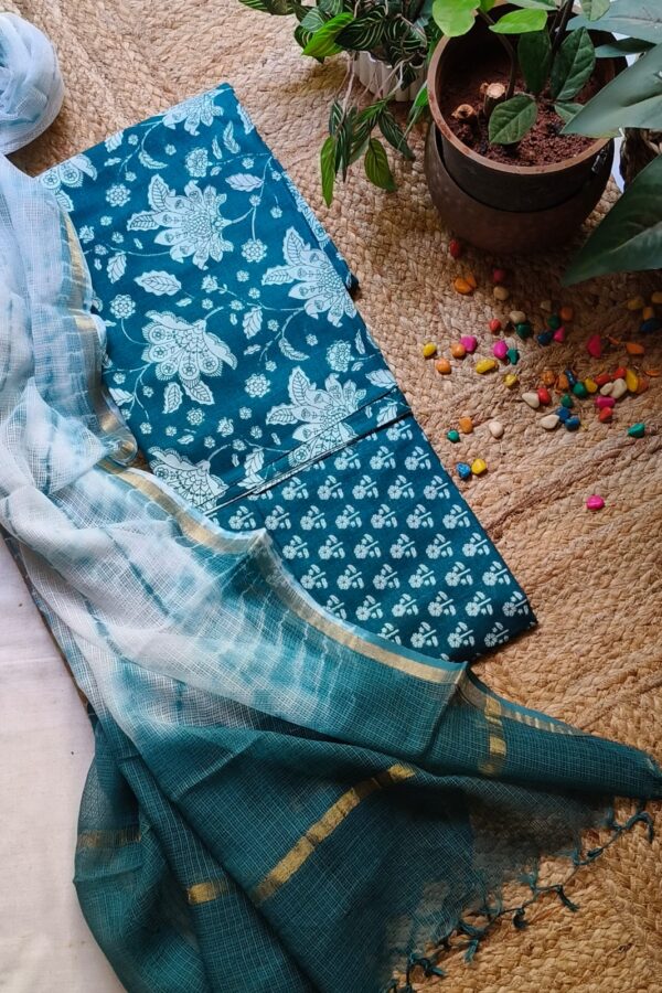 Emerald Sangeneri Cotton Suit Set